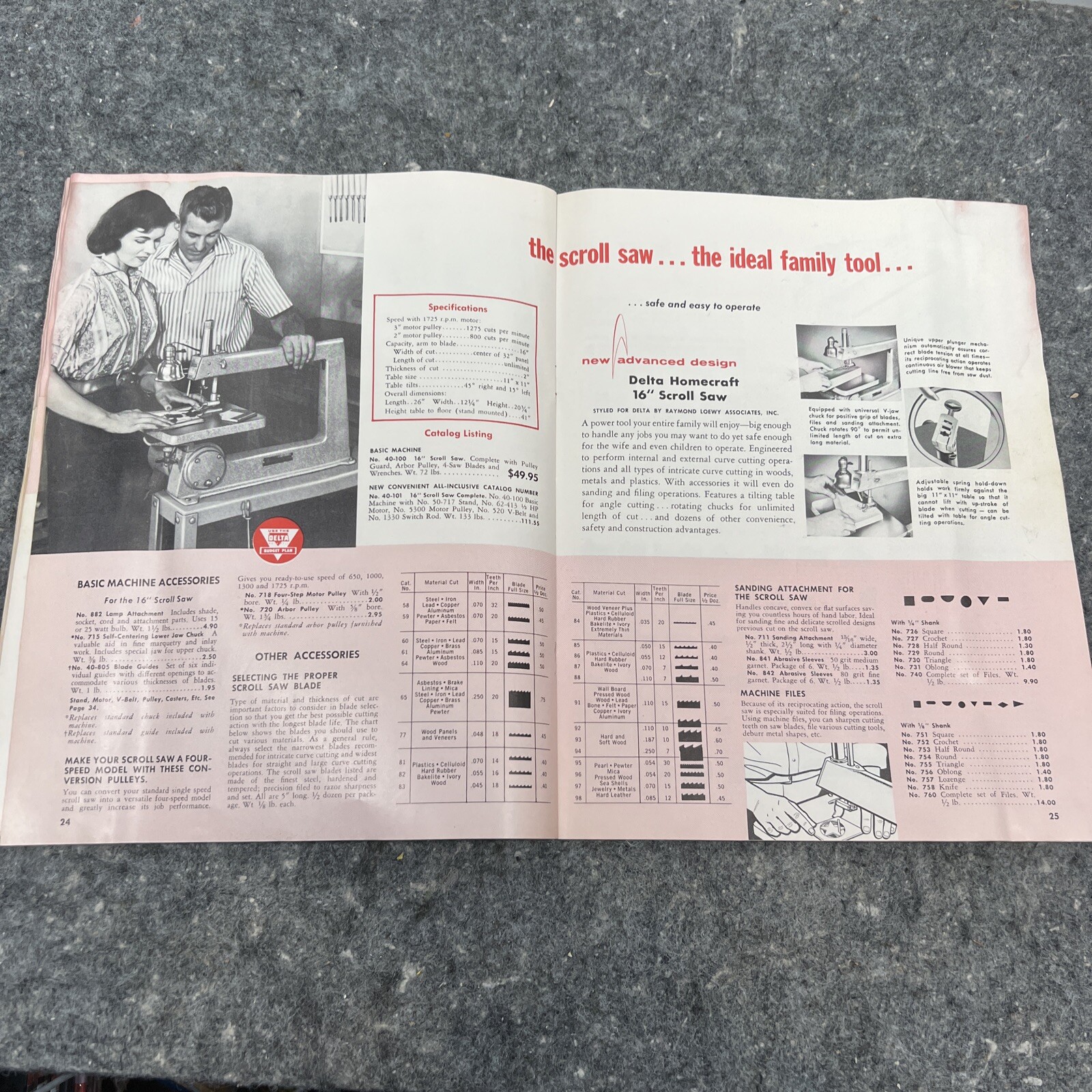 Delta Rockwell Catalog Homecraft Power Tools 35 Pgs Vintage 1957