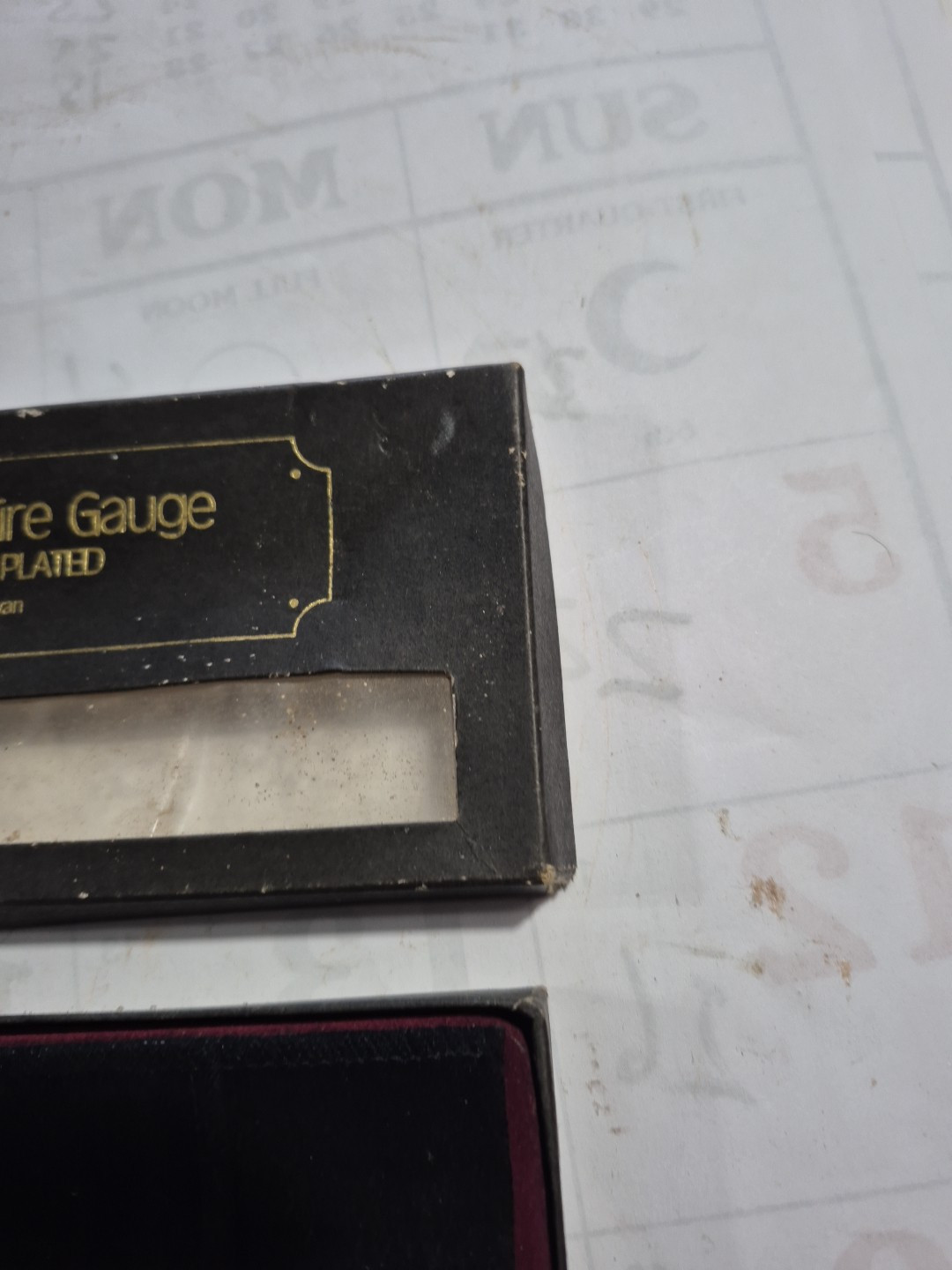 VINTAGE APEX SOLID BRASS 24K GOLD PLATED TIRE GAUGE #7398