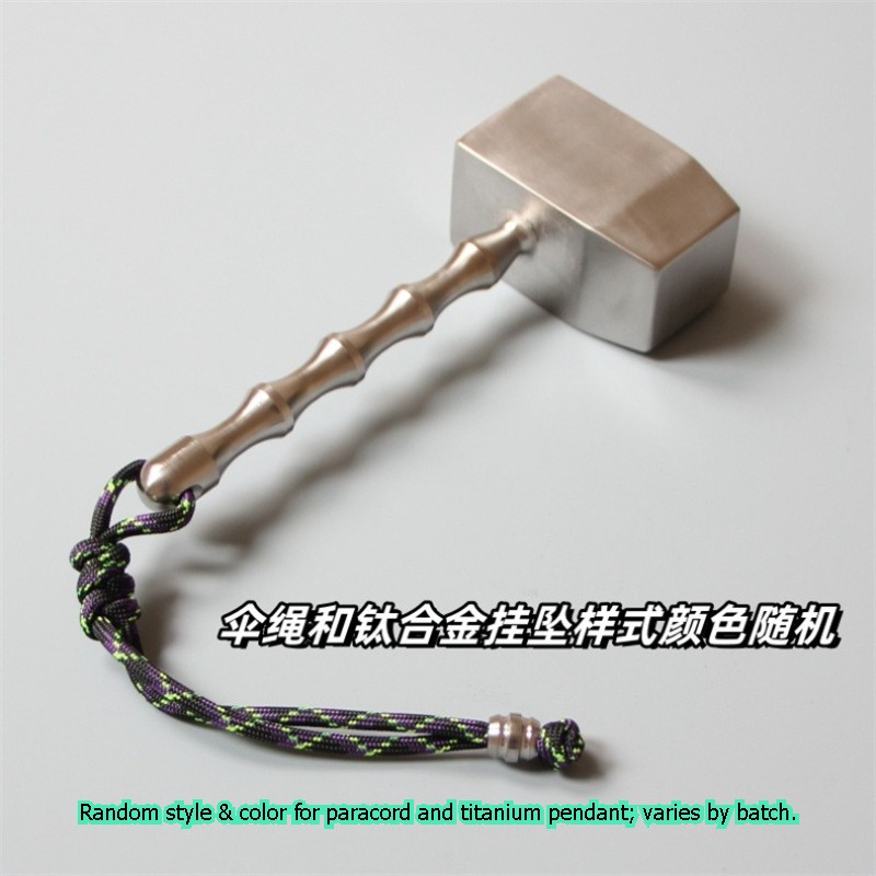 TC4 Titanium Alloy Solid Hammer CNC Outdoor EDC Tool Car Window Breaker Survival