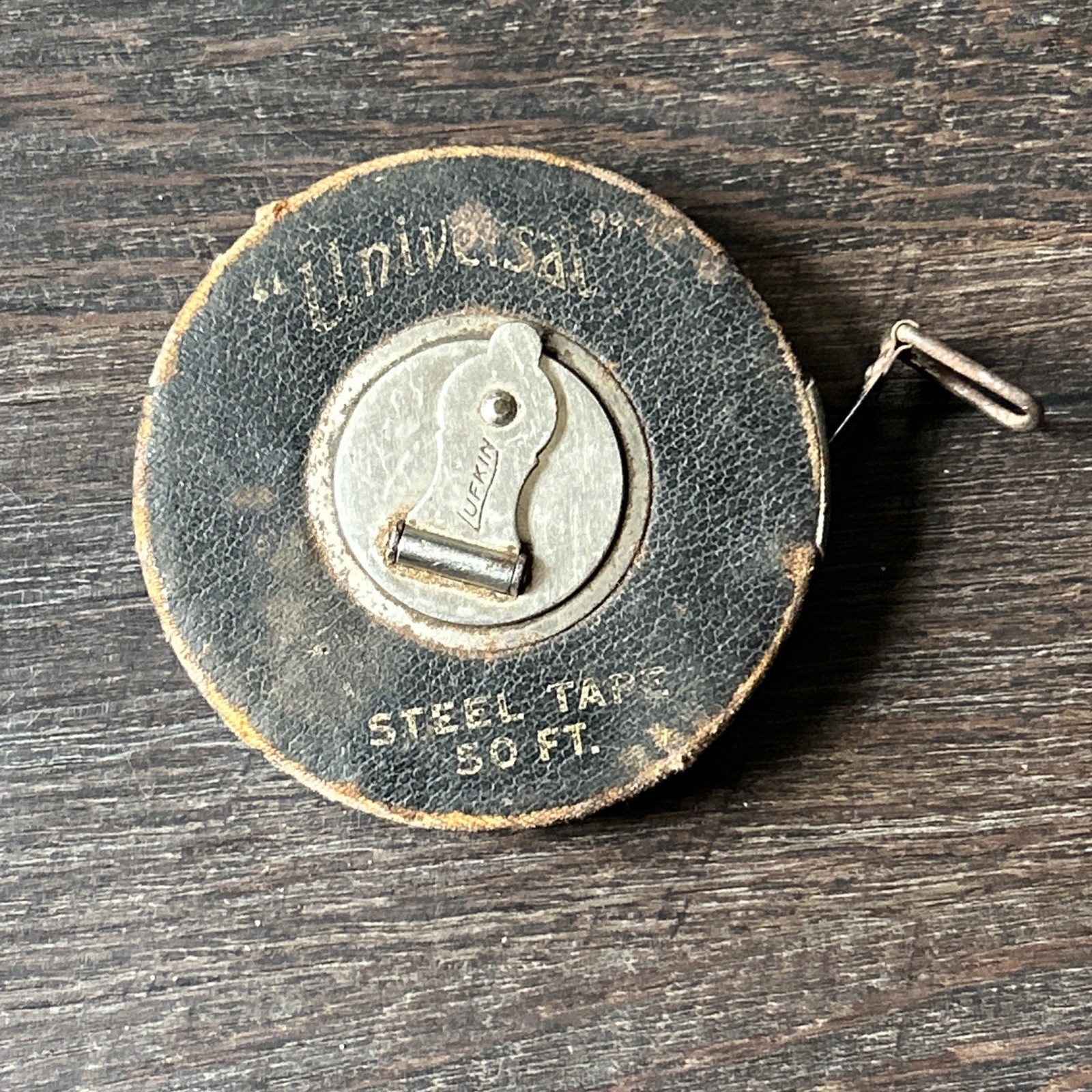 Vintage Universal Steel Tape Measure, 50 Feet, Lufkin Rule, Saginaw MI, No 543