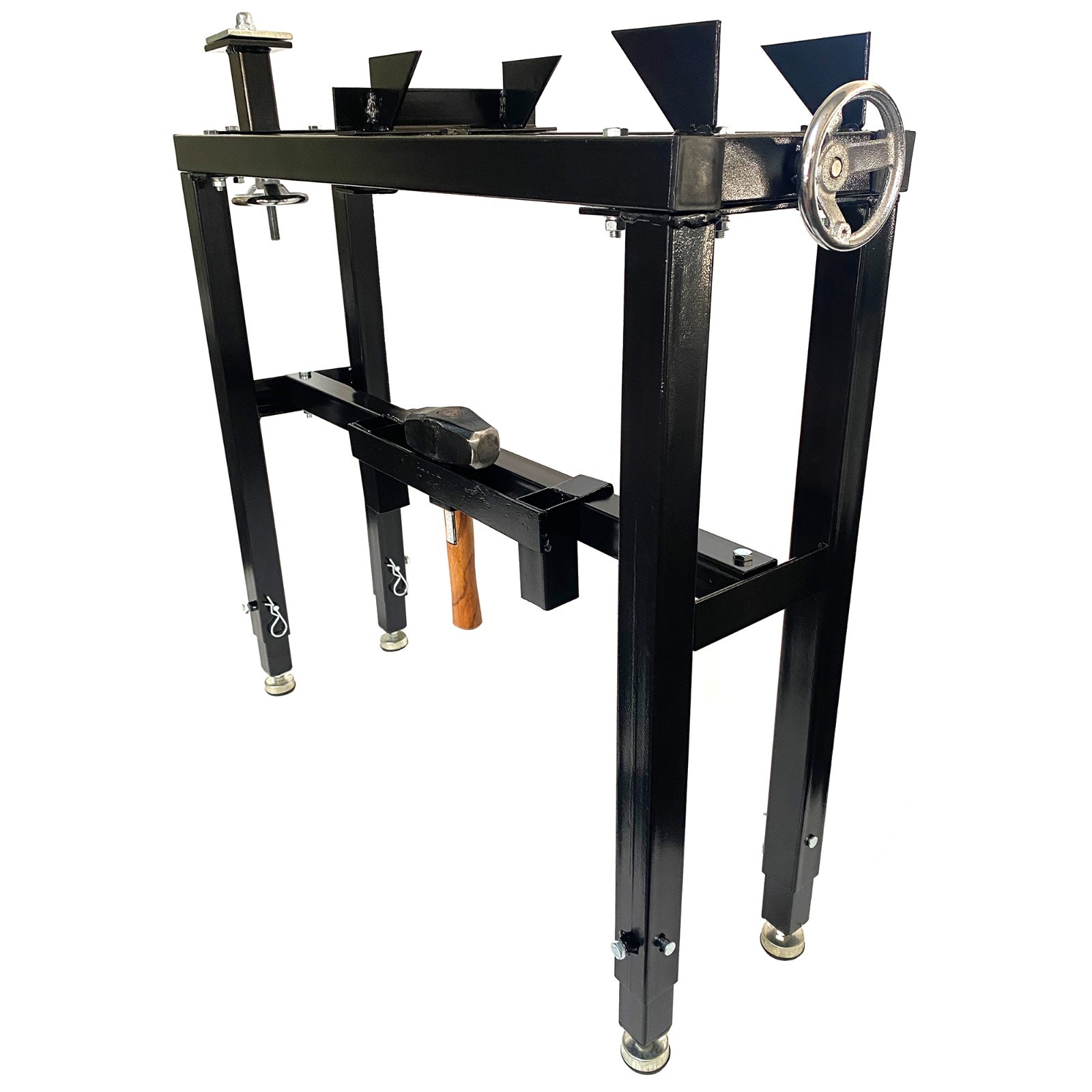 Anvil Stand – Industrial Blacksmith Anvil Vise Base Stand with Adjustable Legs