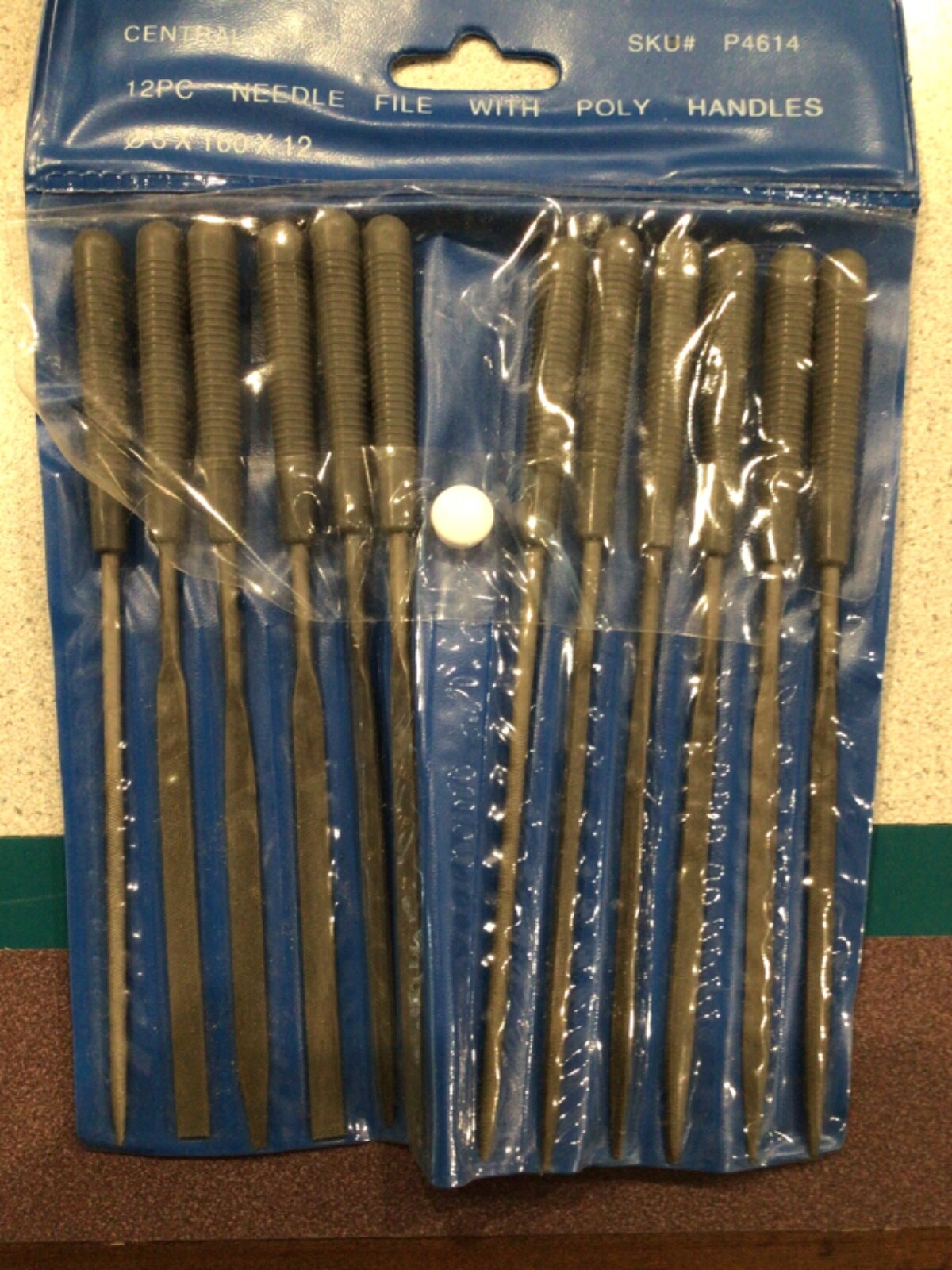 new Central Forge model P4614 12 piece needle file poly handles