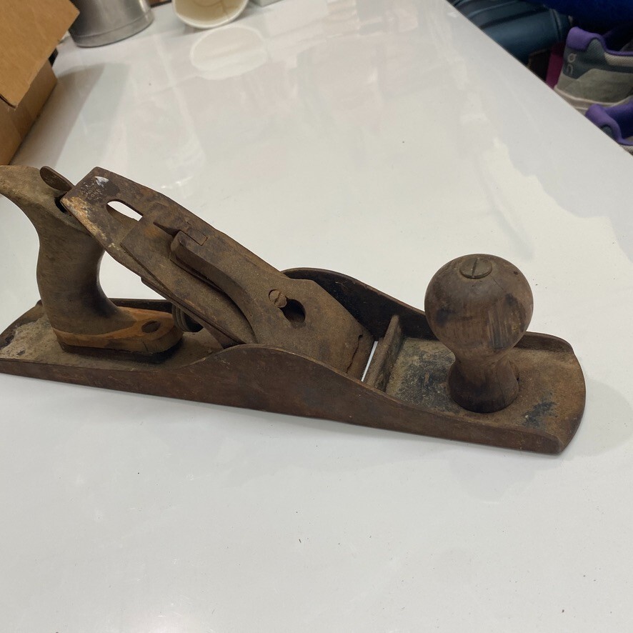 Stanley Bailey No.5? Jointer Plane Grooved bottom – Long ,Type 13? ( 1925-1928)