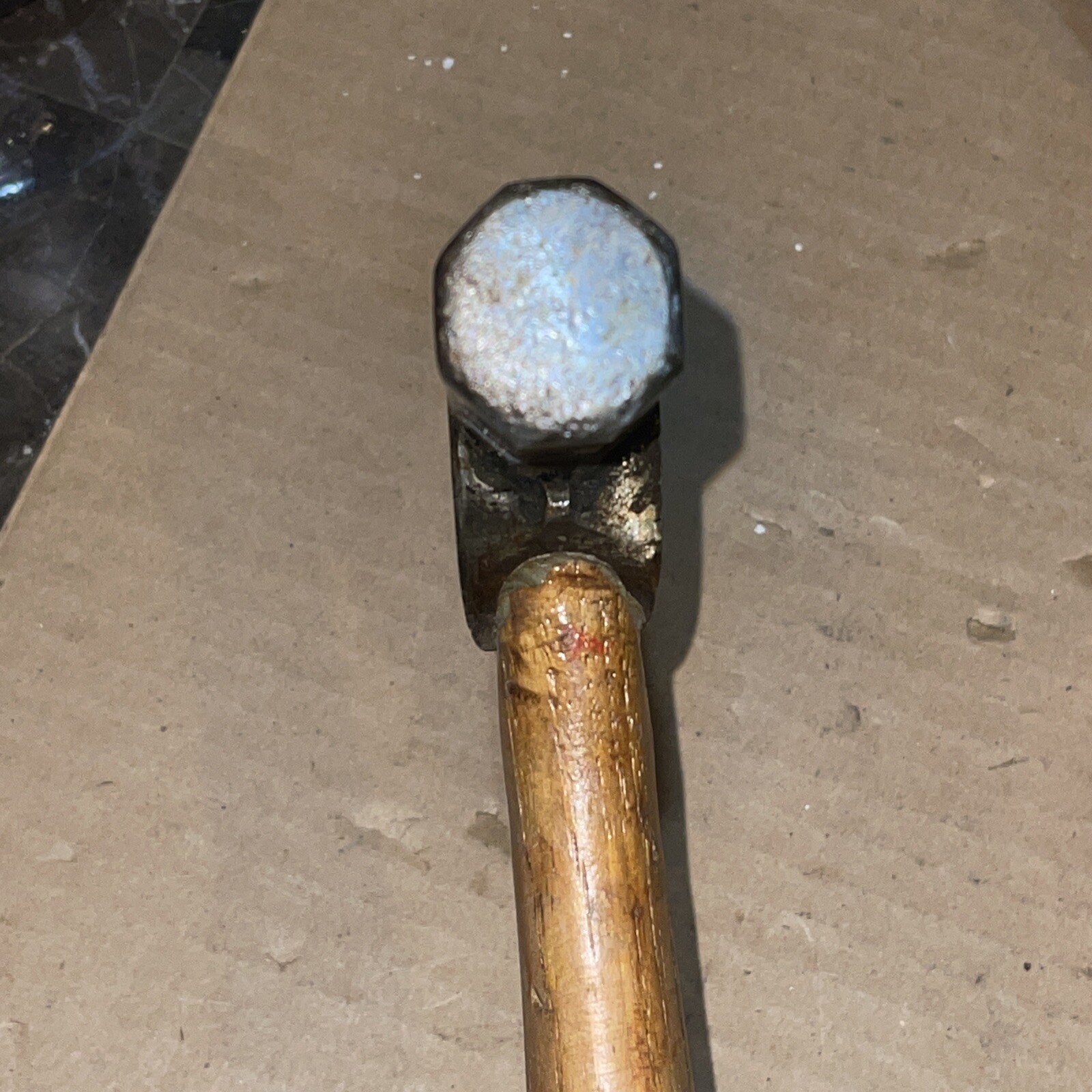 Evansville Good Service 12in Carpenters Hatchet Vintage & Antique 6” Head