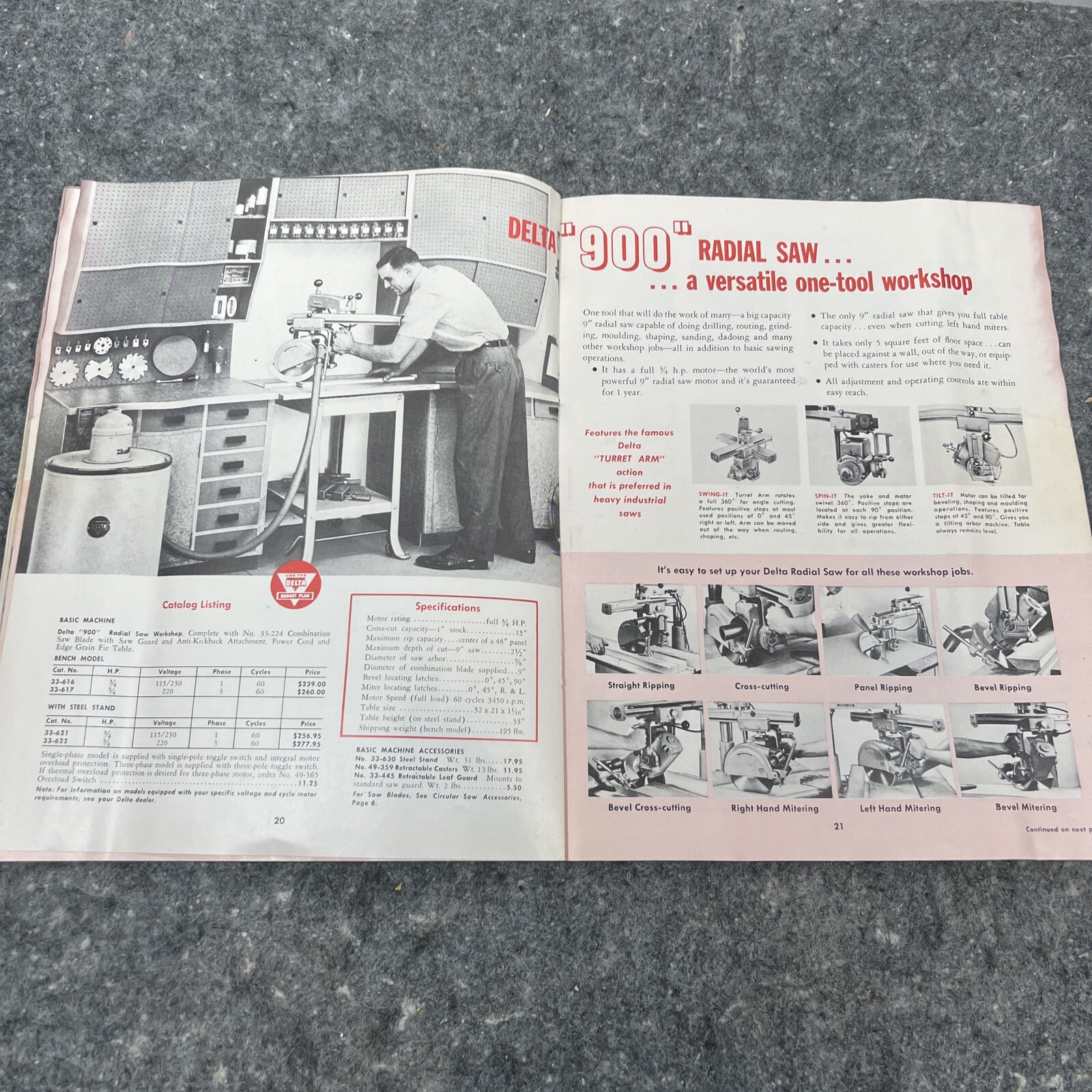 Delta Rockwell Catalog Homecraft Power Tools 35 Pgs Vintage 1957