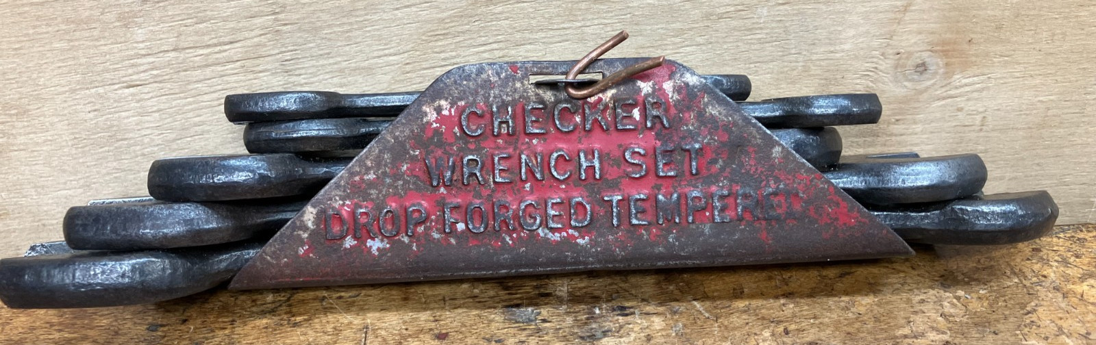 Vintage Checker 5 Piece Wrench Set
