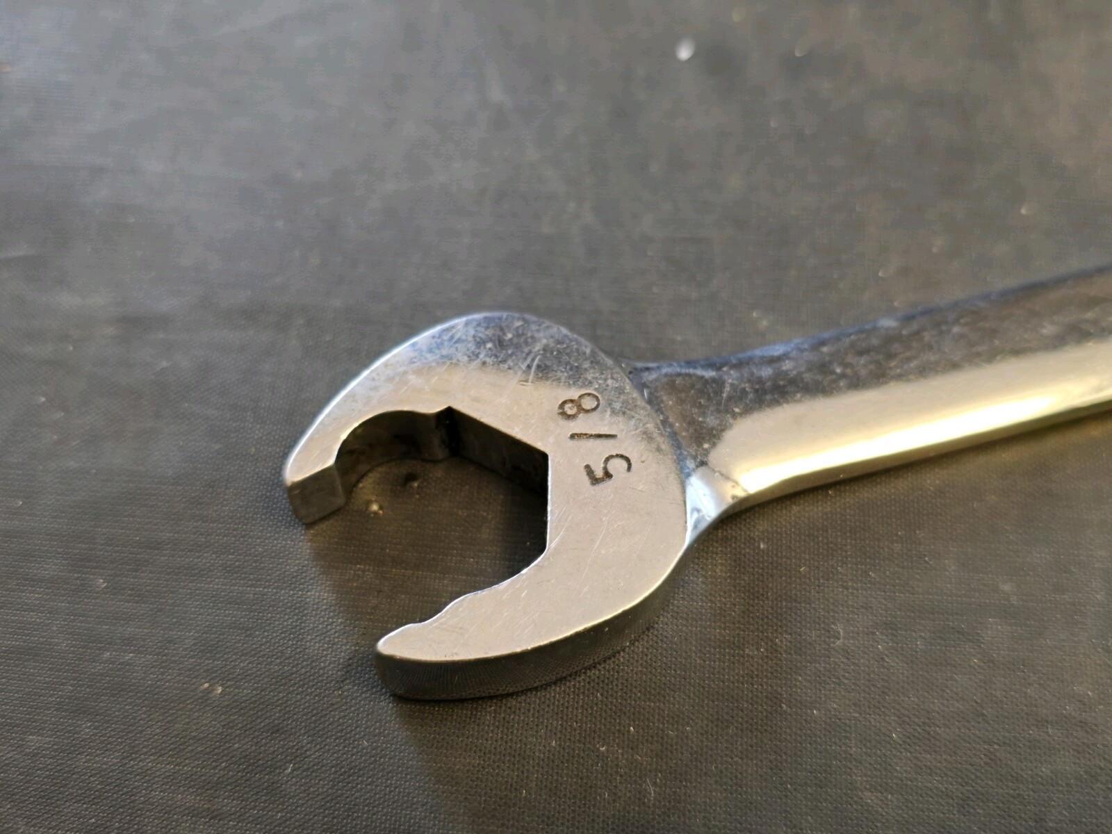 Vintage Crescent 5/8″ Chrome Combination Speed Wrench 12-pt