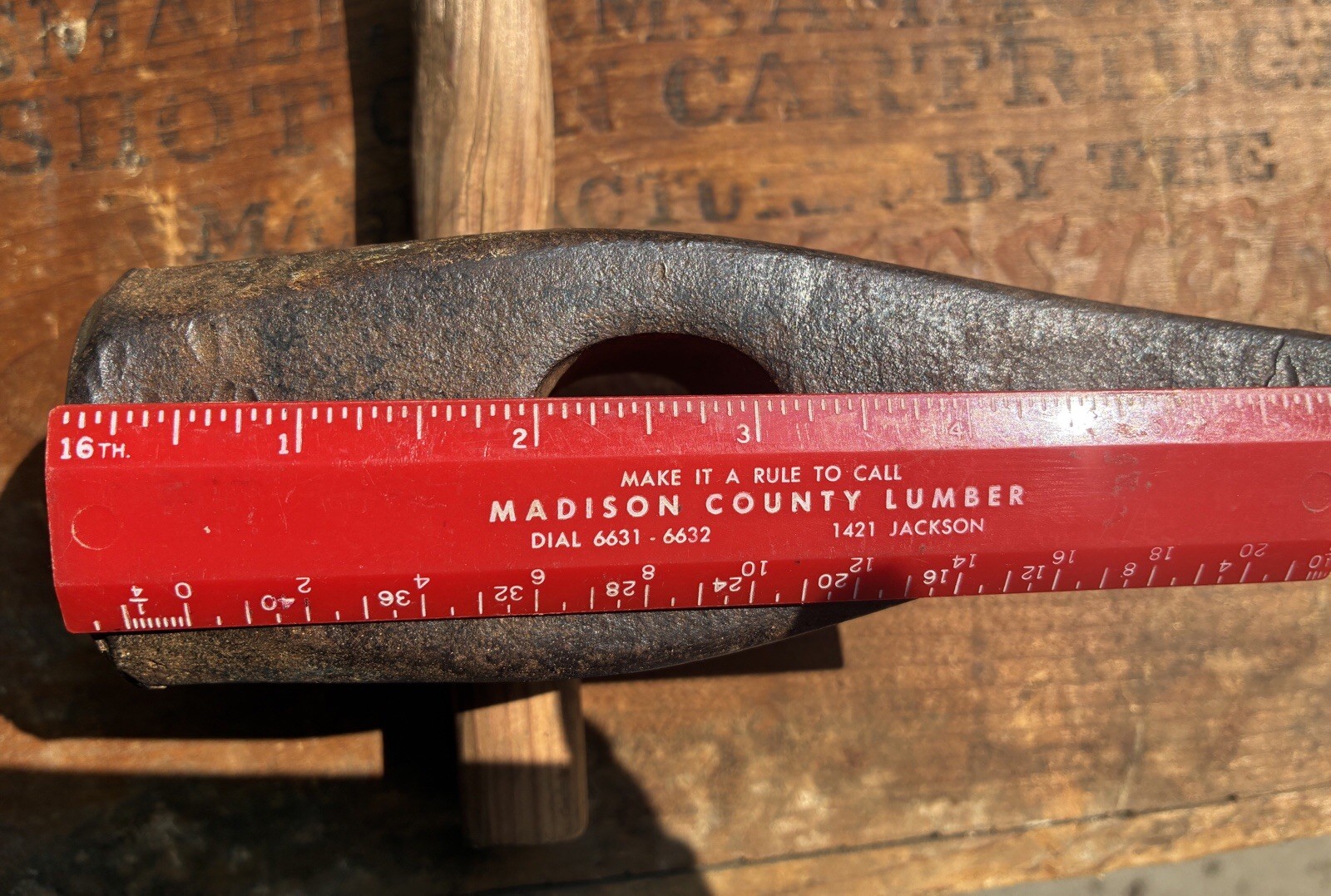 VTG EASCO USA 6 LB Splitting Maul Axe Head ONLY DROP FORGED HEAT TREATED