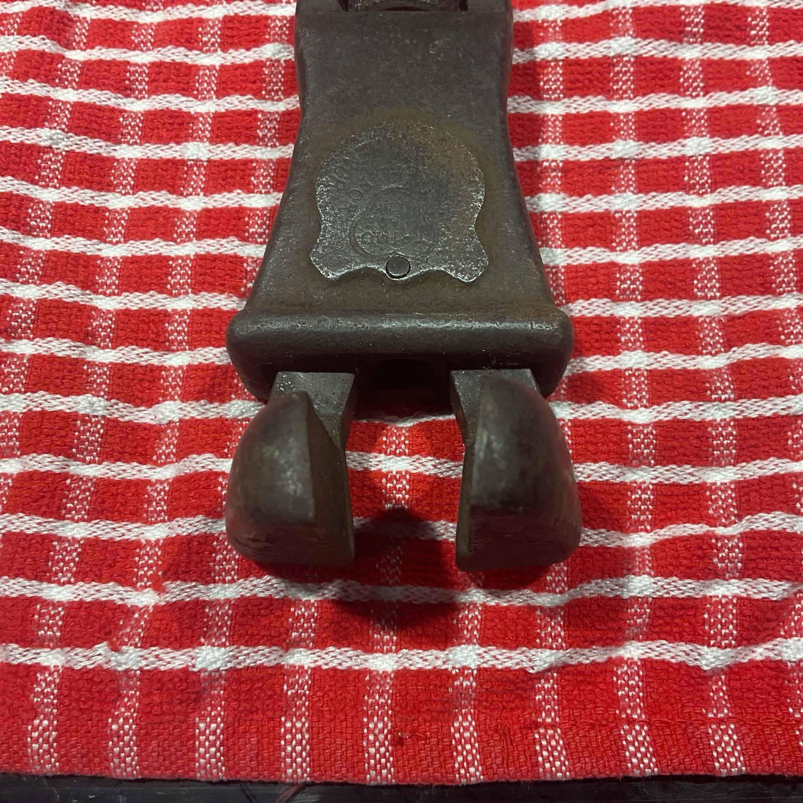 Vintage TRIMO Basin Wrench Adjustable Plumbing Tool Riveted Badge Trimont