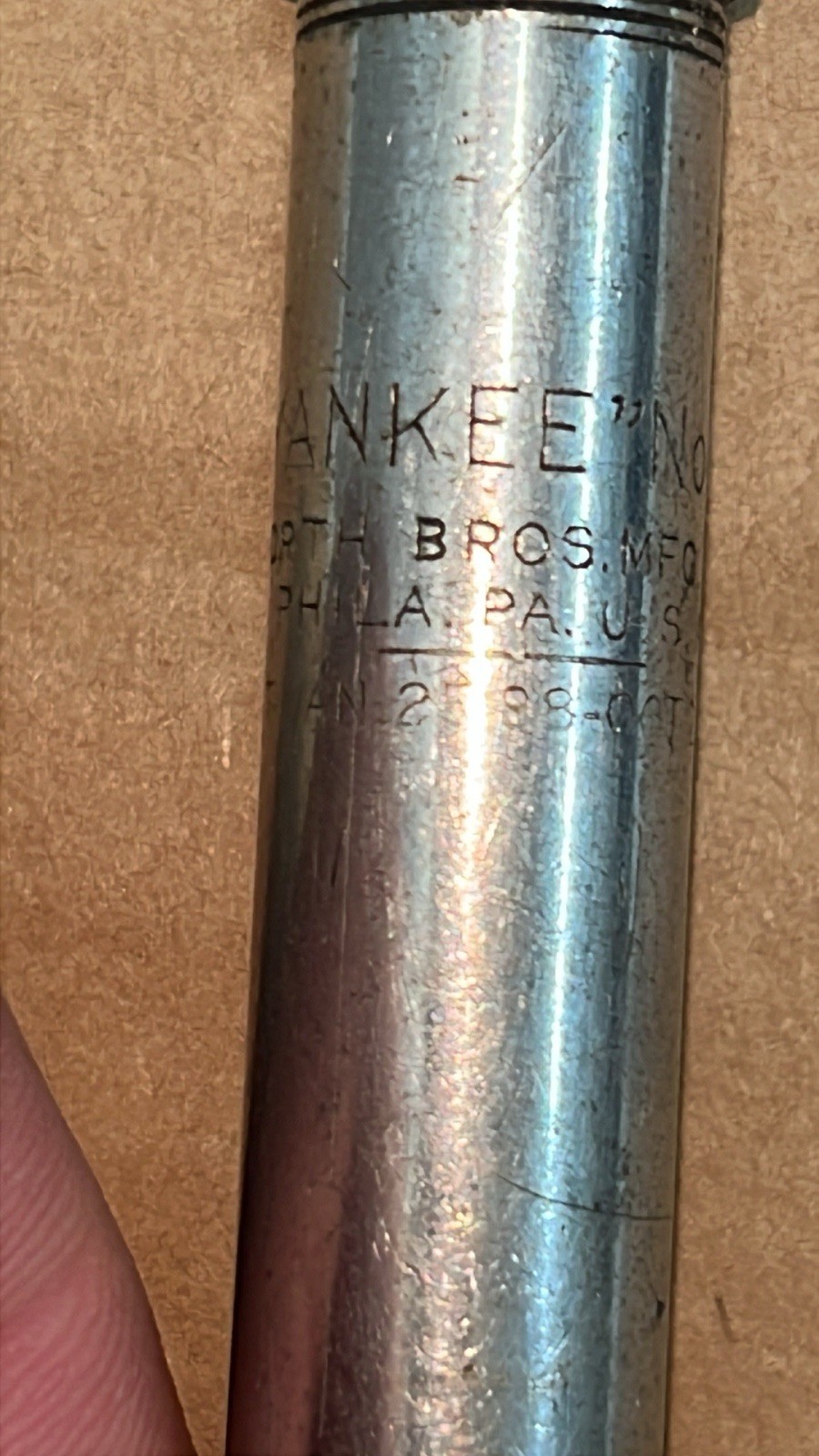 Vintage North Bros. Yankee No. 41 Push Drill w/7 Bits USA