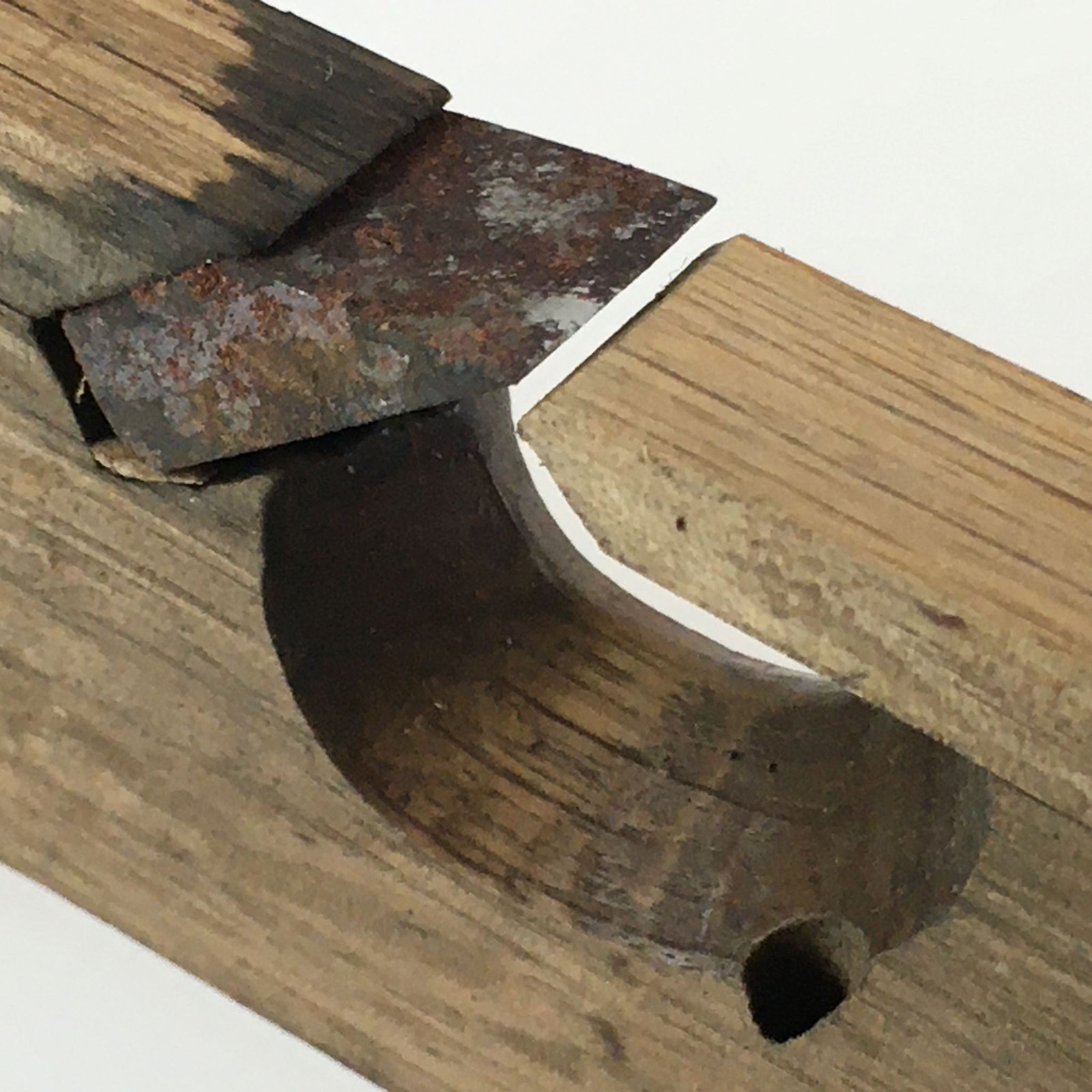 Japanese Hand Plane Sakuri Kanna Smoothing Vtg Wood Tool 13mm Steel Blade K438