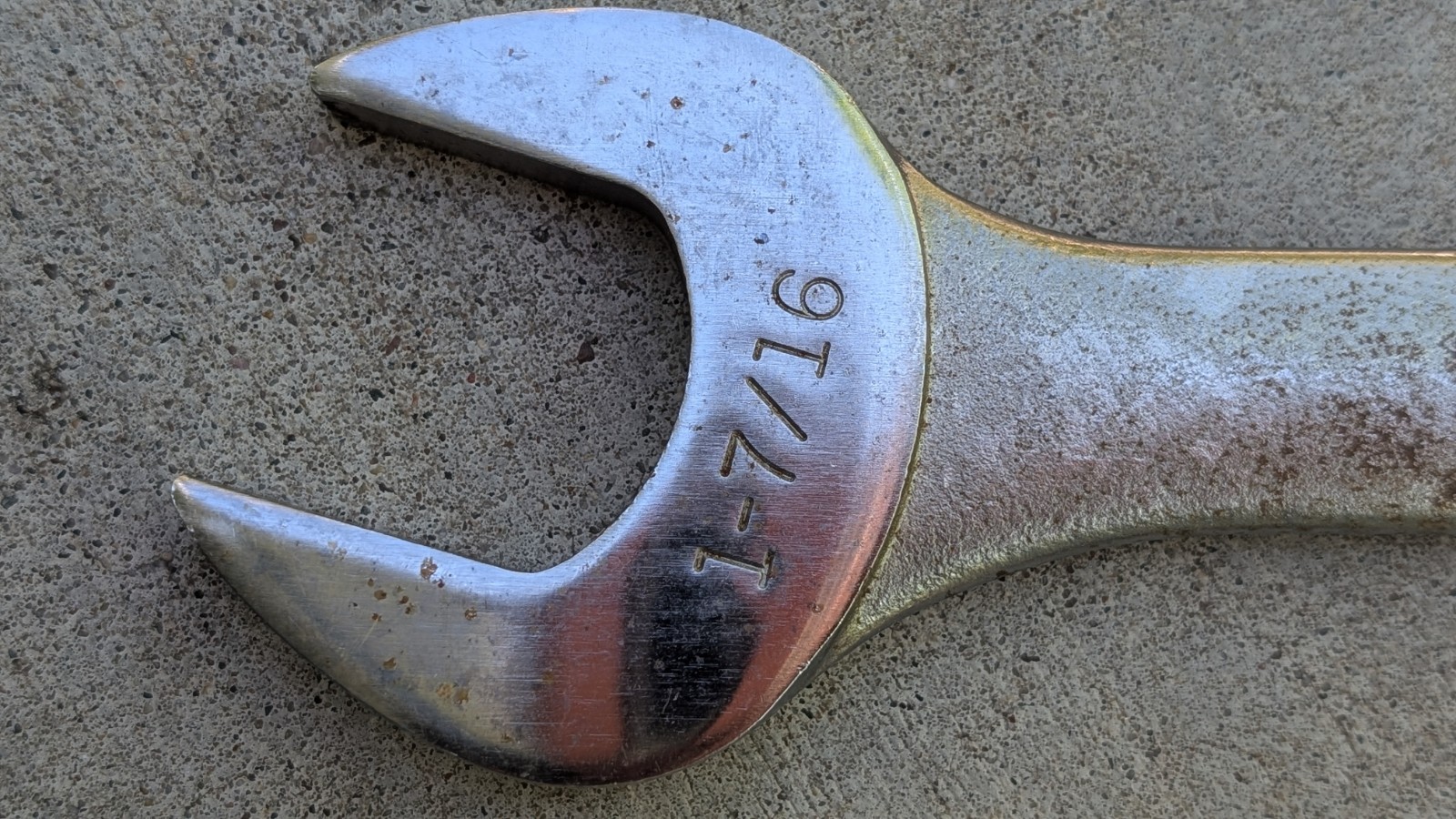 Vintage Craftsman Double Bar Wrench 1-3/8 x 1-7/16 + Wright USA 1136 1-1/8 Combo