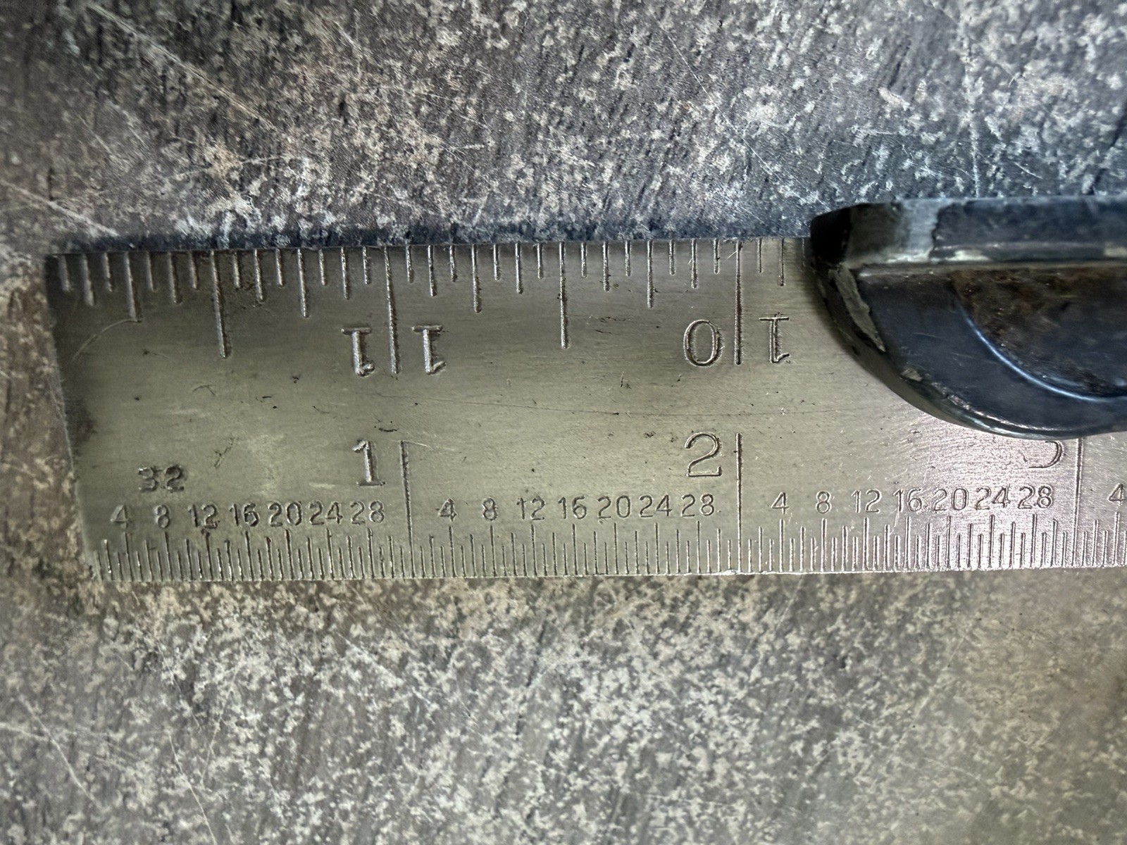 Vintage Protractor Head w/Bubble Level Ruler Combination Square Unbranded Tools