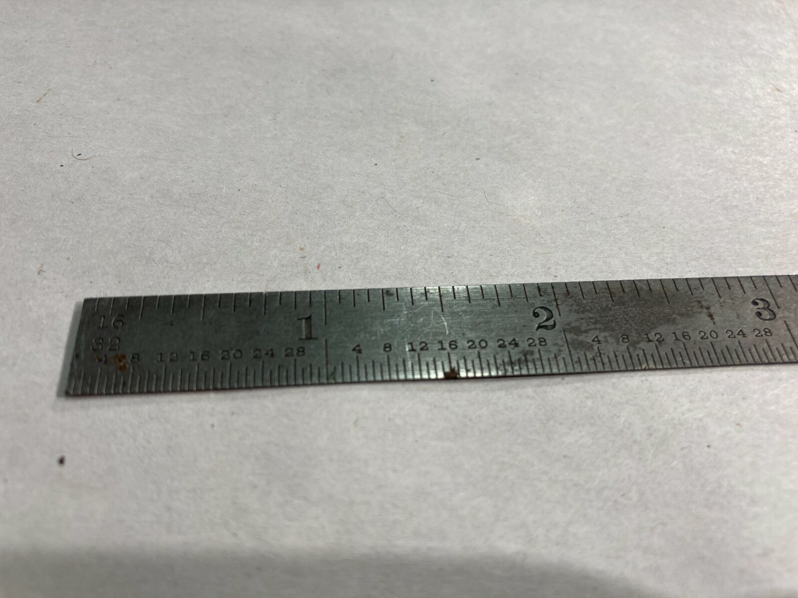 Vintage Ruler LS STARRETT CO. No 327 64ths and 32nds Tempered Steel #1232
