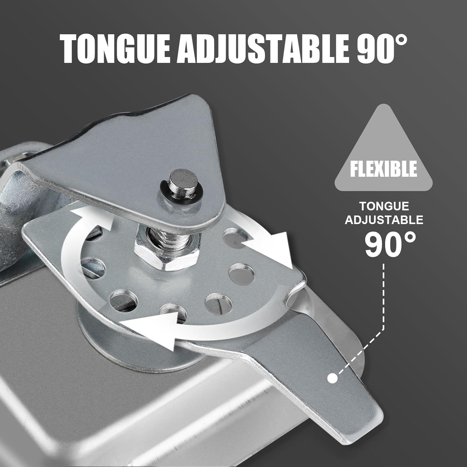 2-Pack T-Handle Latches, Truck Bed Tool Box Latch with Highly Polished Stainless