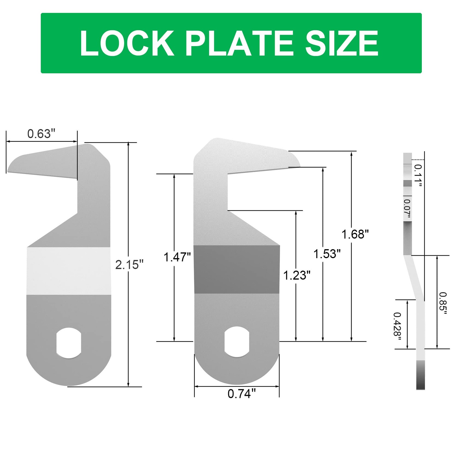 2 PCS 5/8 Inch Tubular Cam Lock Keyed Alike Toolbox Drawer Mailbox Cabinet Lock