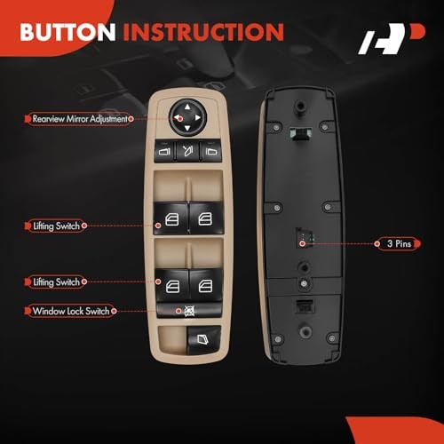 Master Power Window Switch Compatible with Mercedes-Benz GL320 2007-2009,
