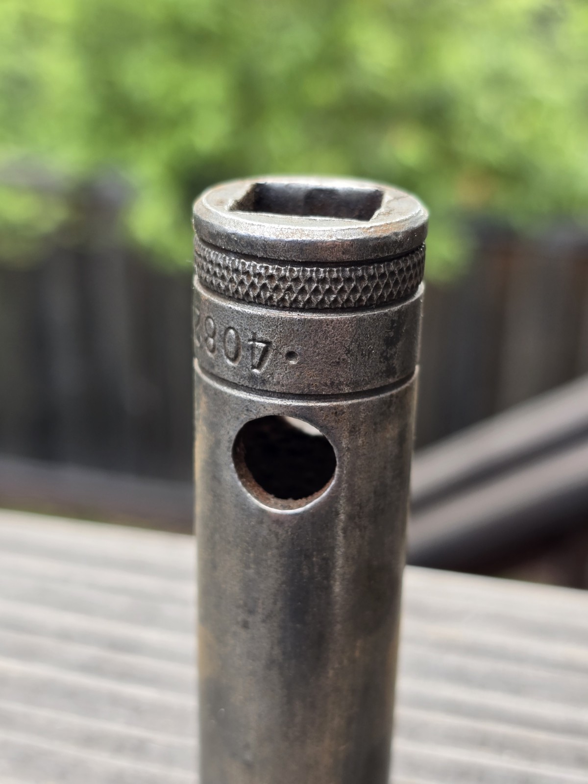 Vintage S-K 40820 12-Point Socket 5/8” Deep Well Knurled