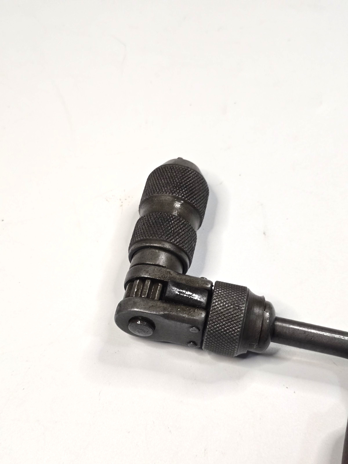 Sears Fulton No 8 Ratcheting Drill Brace w 2-Jaw Chuck