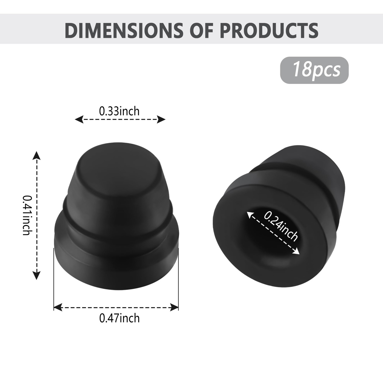 18PCS Car Disc Brake Bleeder Caps,Waterproof Dustproof Rubber Grease Fitting …