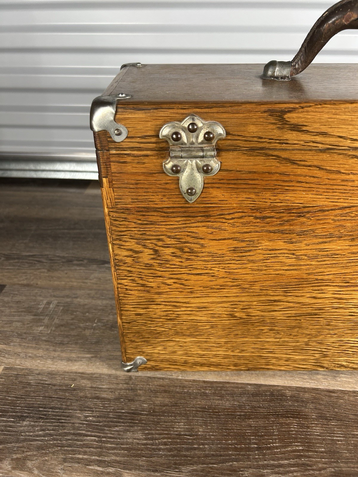 Antique Union Model B-20 7 Drawer Wooden Oak Toolbox Chest With Key Really Nice
