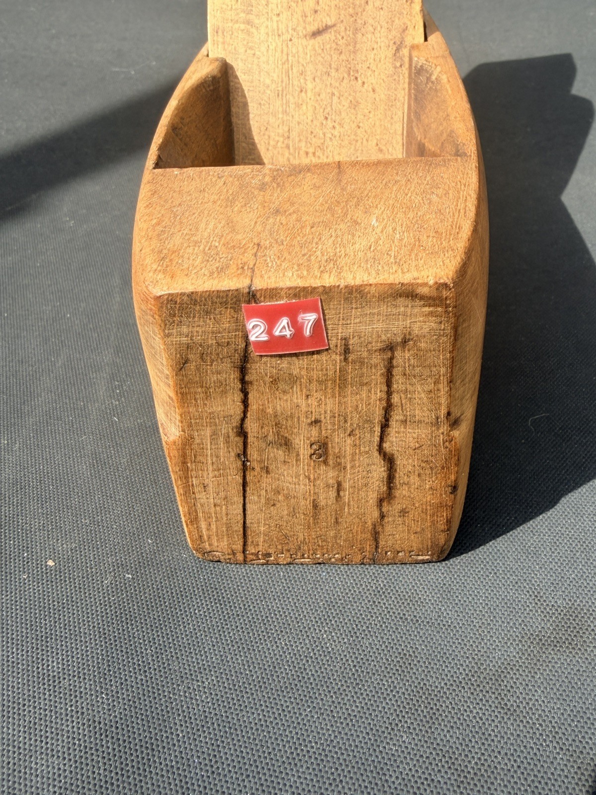 Vintage Wood Coffin Block Smoothing Plane AC Bartlett Cast Steel Blade USA