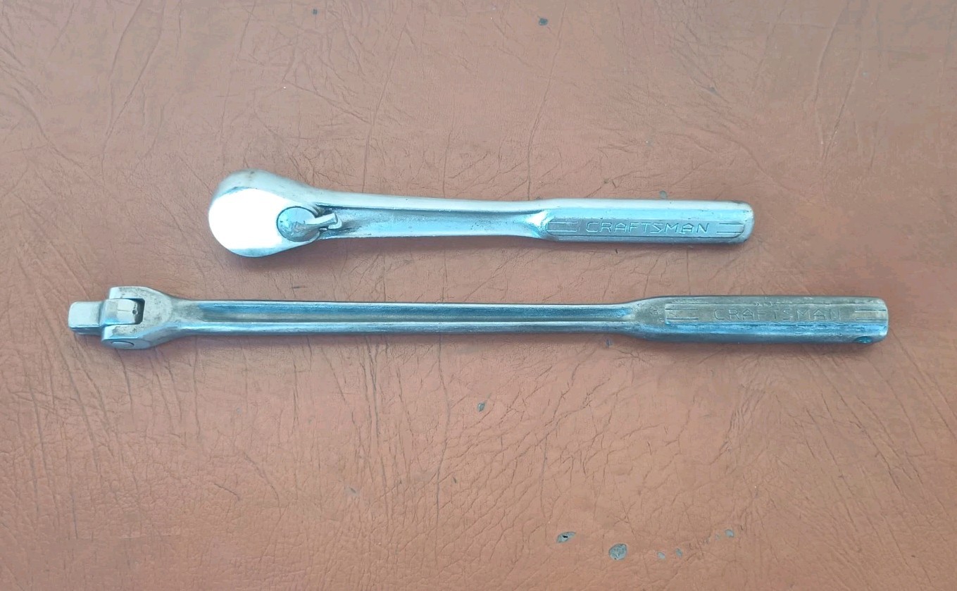 Craftsman USA 1/2″ Drive Ratchet and Breaker Bar =V= Series VINTAGE