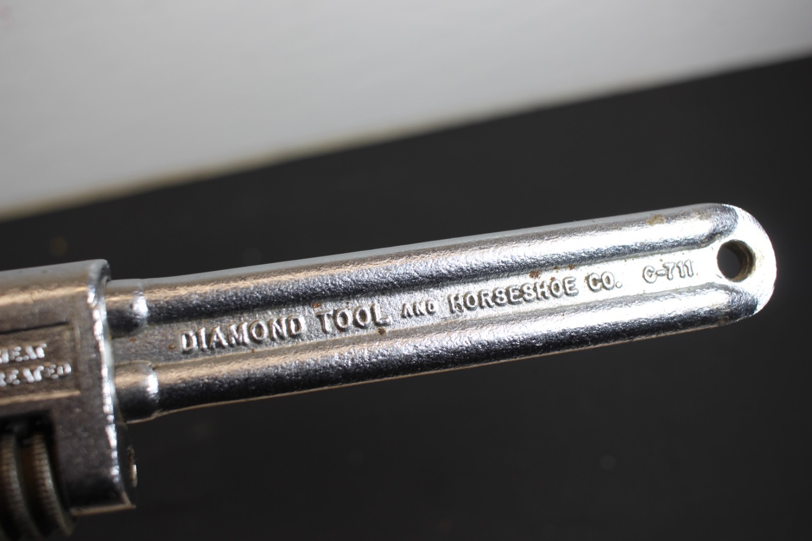 Vintage Diamond Tool Co. No.C-711 Adjustable Wrench