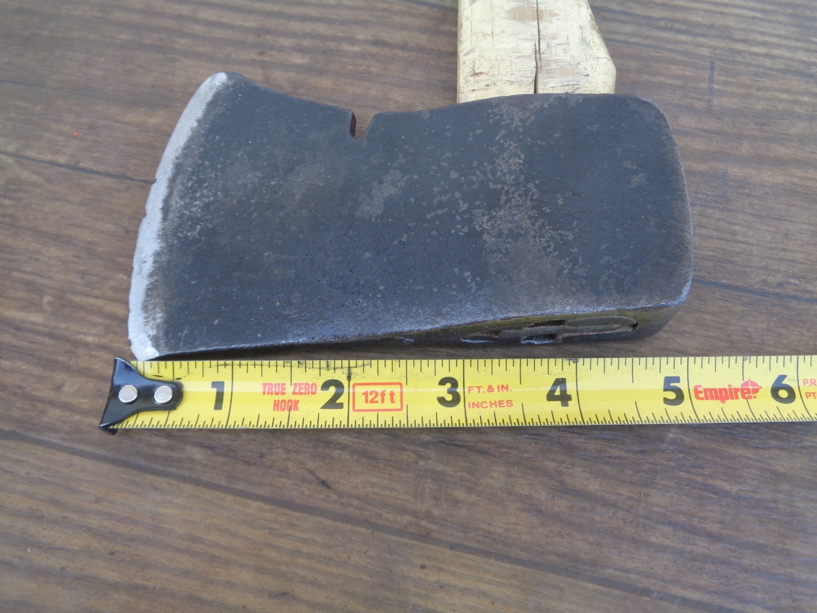 Vintage Boy Scout Hatchet Camp Axe w/Embossed Logo Leather Sheath