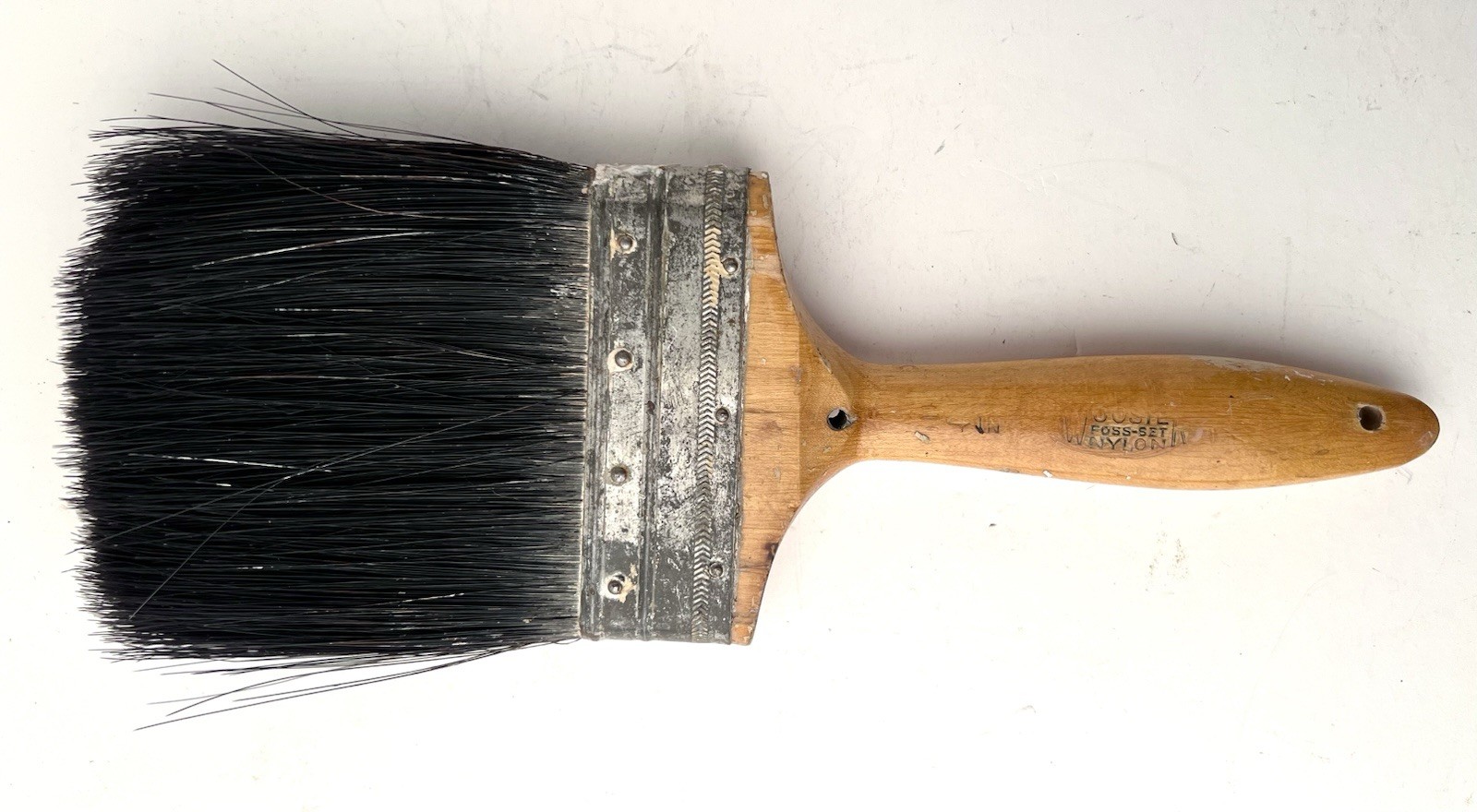 Vintage Paint Brush FOSS-SET Wooster Brush Co. 4″ wood handle 2-8 Decor