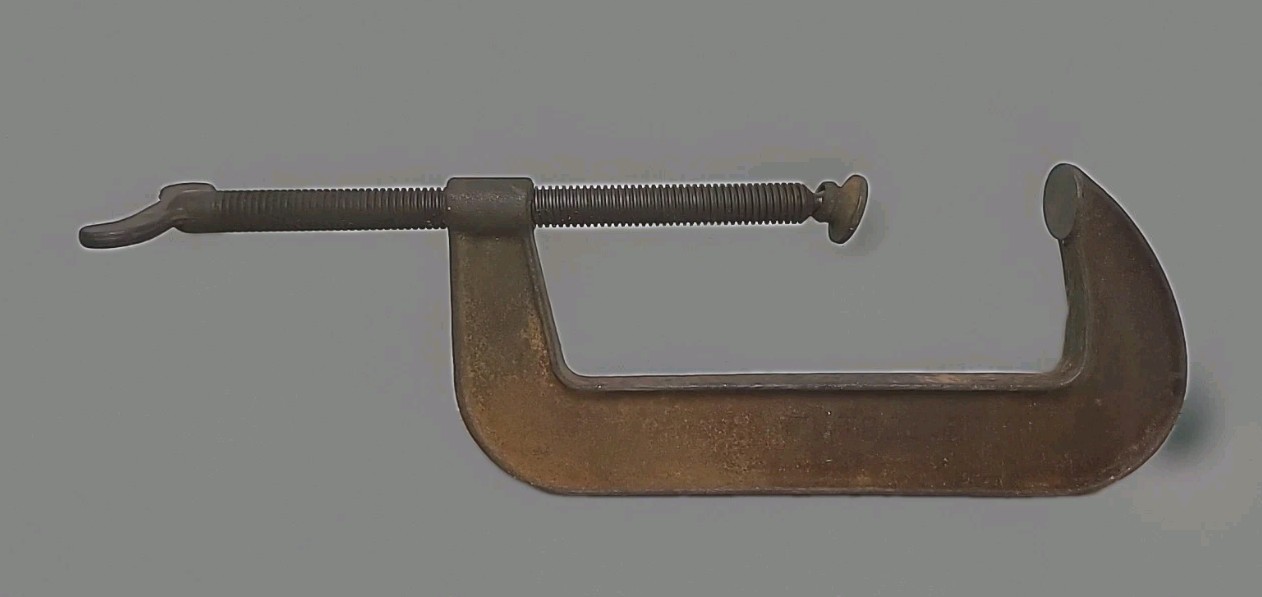 VTG Cincinnati Tool Co Heavy Duty 10″ C Clamp Machinist Woodworking Cast Iron