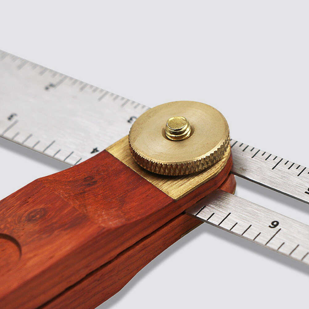 T-Bevel Sliding Angle Ruler Adjustable Gauge Measurement Tool with Wooden Knob