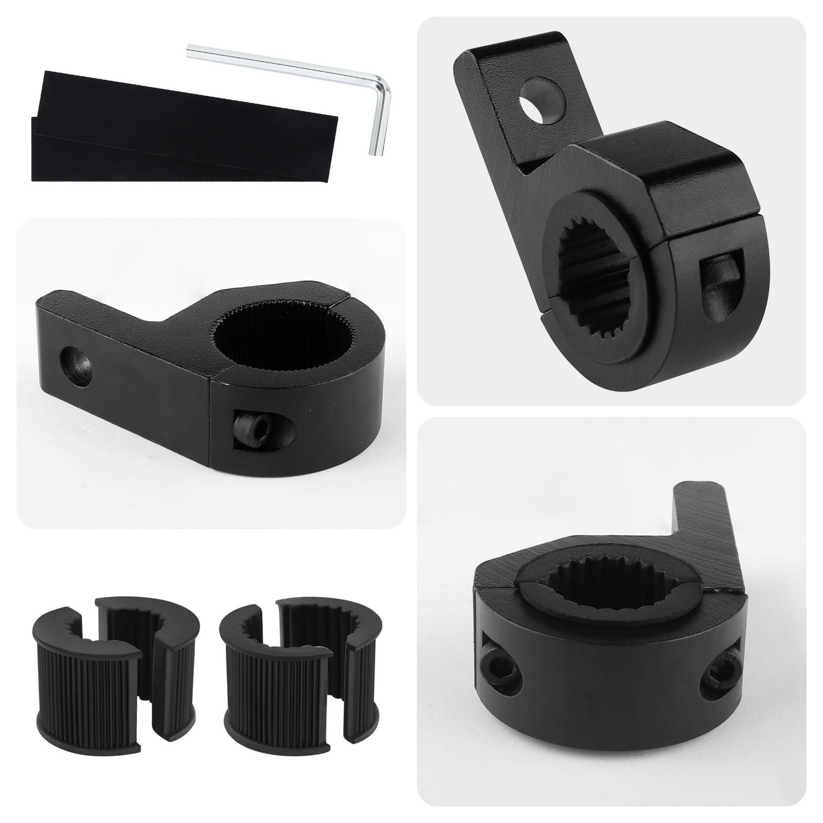 2pcs Motorcycle Light Bar Mounts – Universal 0.75″ 1″ 1.25″ Tube Clamp LED Li…