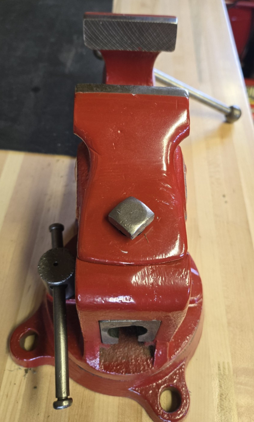Vintage Restored Reed No. 403 Swivel Jaw Swivel Bench Vise USA, Patent Markings!