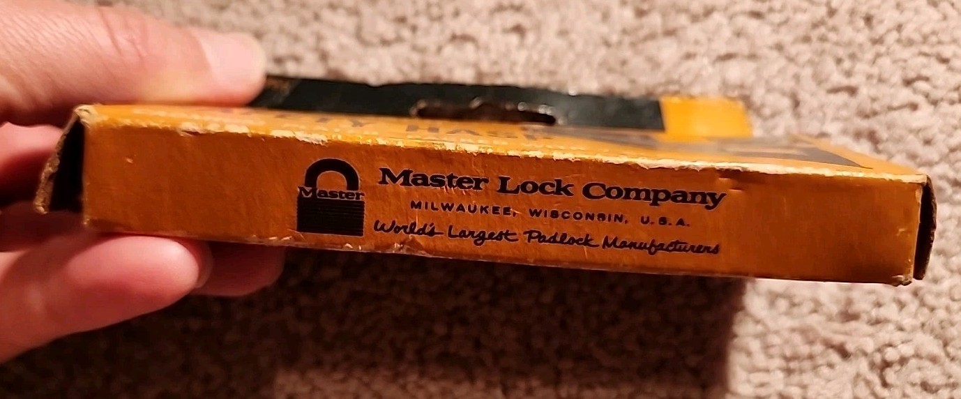 Vintage Master Lock Company Safety Hasp In Box 4.5 Inch