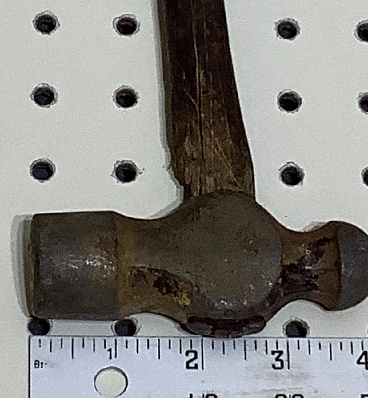 Old Used Tools,Vintage Unbranded Ball Peen Hammer, Overall Weight 1.lb 3. Oz.