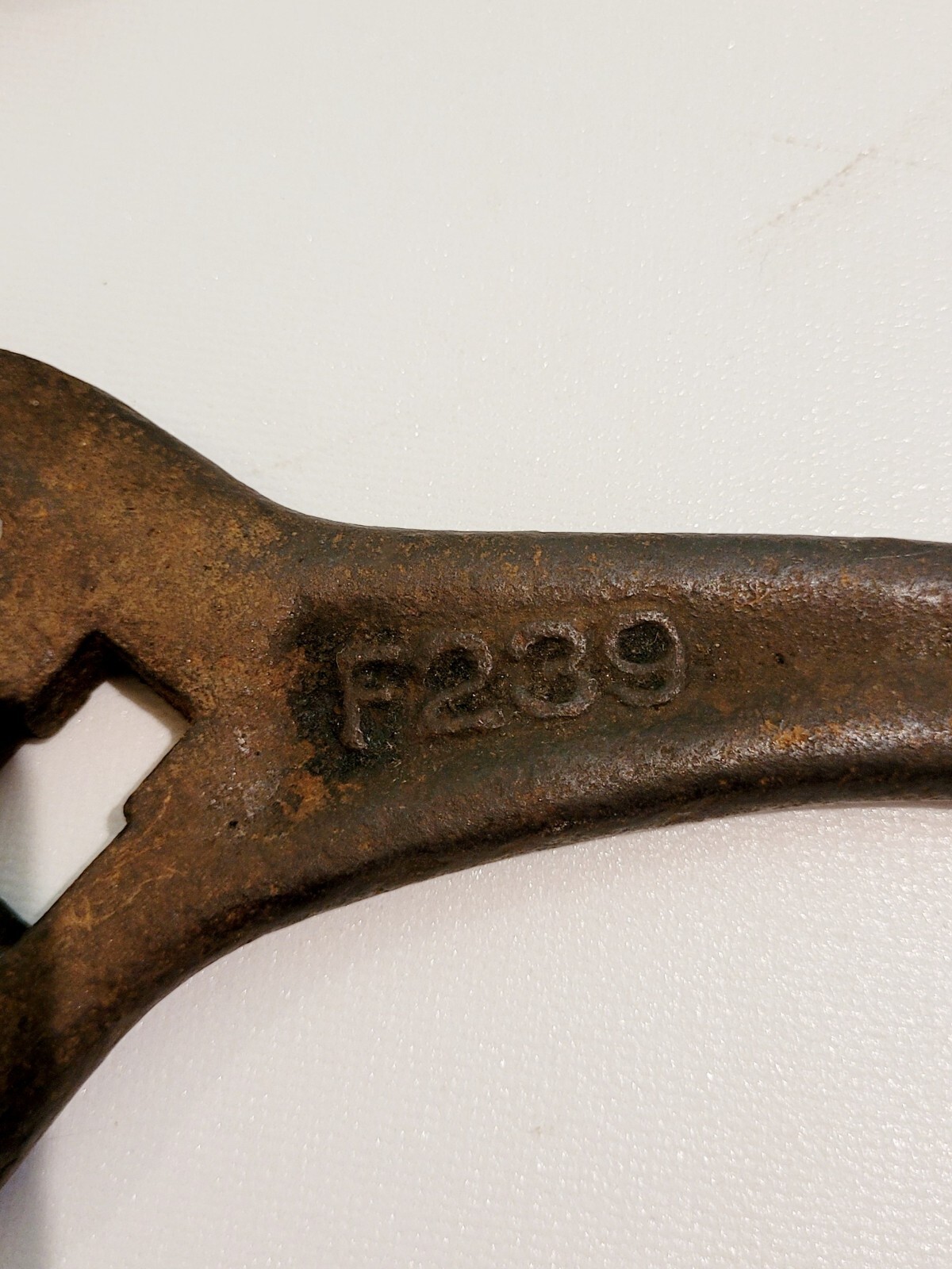 2 ANTIQUE IMPLEMENT WRENCHES: HAMILTON OLIVER F239 AND LITCHFIELD MFG M183