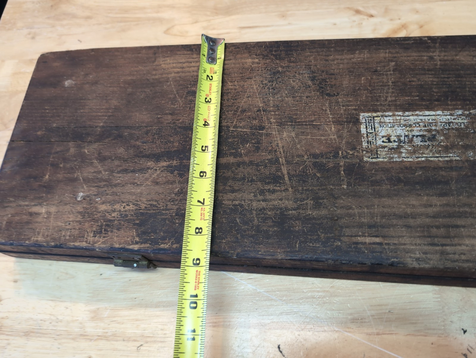Vintage No. 7 1/2 Greenfield Little Giant Tap & Die Set Wooden Case 1/4″ to 1″