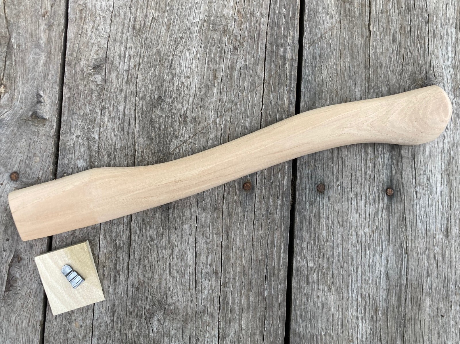 13.5″ Scout Type Camp Axe Hickory Replacement Handle Amish Made in USA
