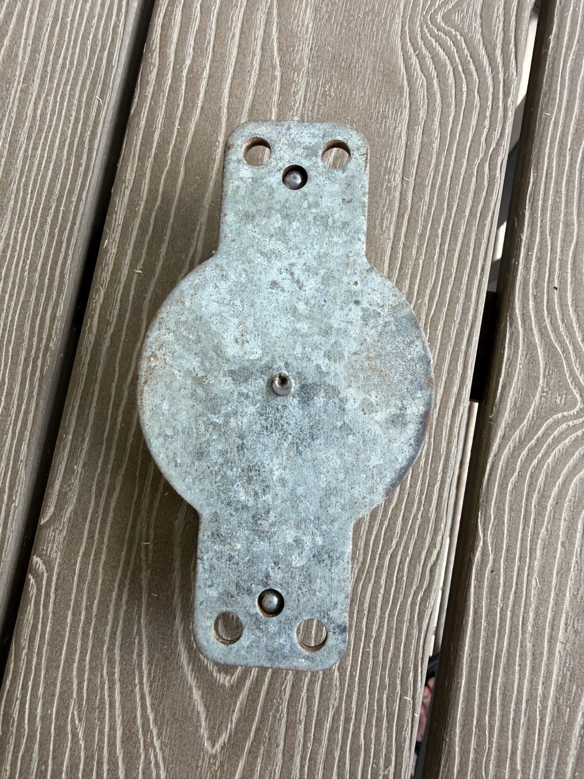 Vintage 1960s Heavy Duty Utility Line Pulley – Metal Housing Industrial Hardware