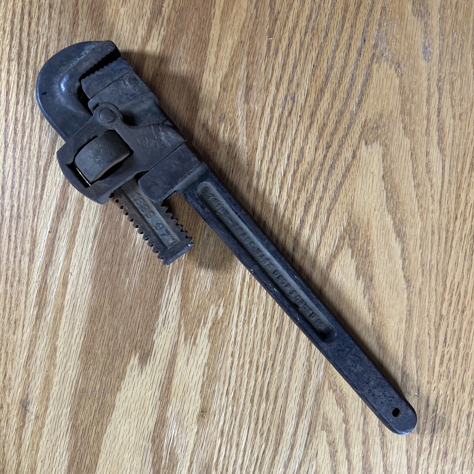 Antique Trimo Monkey Wrench 14″ Trimont MFG Co Roxbury Mass USA