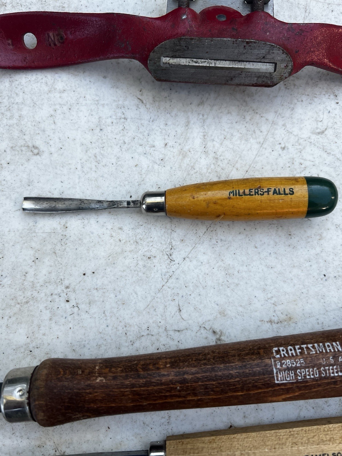Ramelson, Marples, Millers Falls, Craftsman Wood Working Tools.