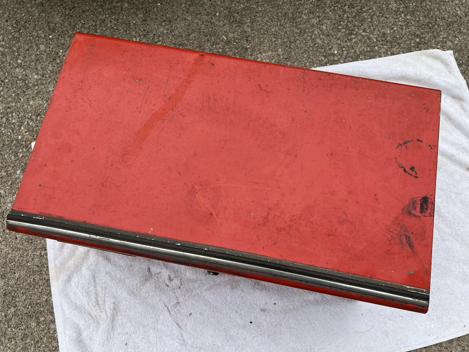 🇺🇸Vintage 1976 Snap-on KRM-54 3 Drawer Top Chest Tool Box Kenosha No Key🇺🇸