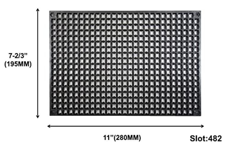 Free Zone 4-Piece Large Pegboard Set for Tool Box and Workbench Storage Black