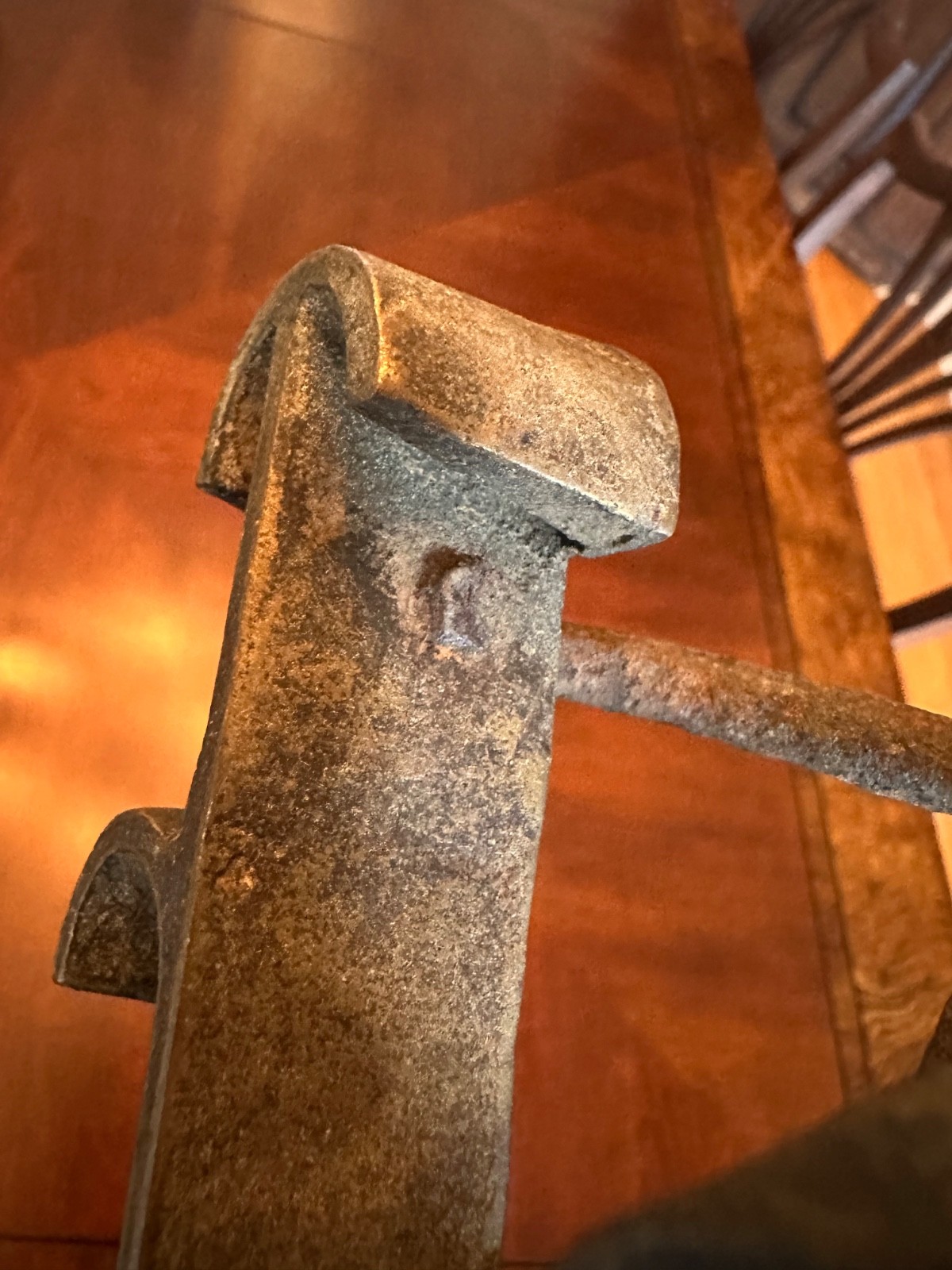 Antique Blacksmith Hand Forged “V.” Branding Iron – Ranch; Livestock; Western