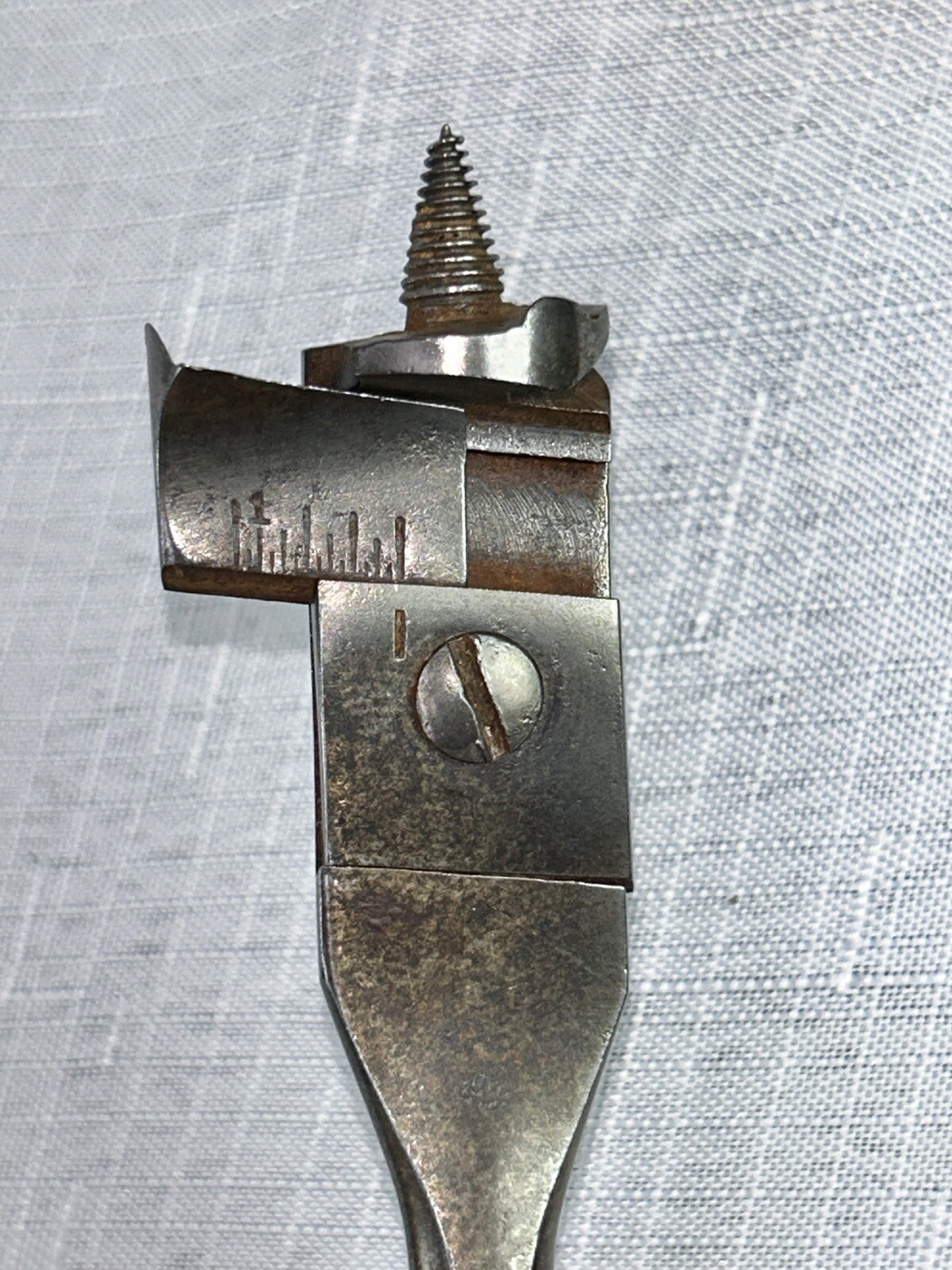 Vintage Snell Mfg. Co. #2 Expansive Wood Boring Brace Bit Tool Made In USA