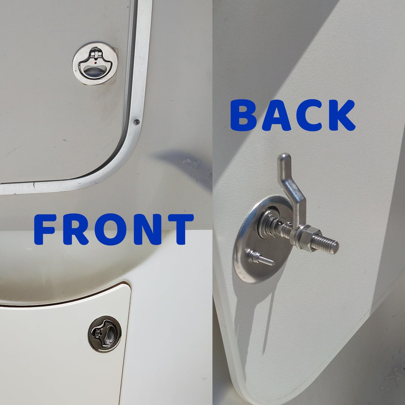 Boat Cam Latch Marine Hatch Flush Pull Handle 316 Stainless Steel