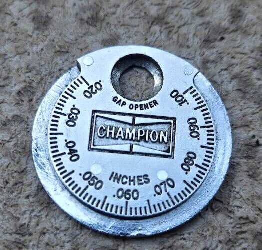 Vintage Champion Spark Plugs Gap Gauge & Opener CT481 Taper