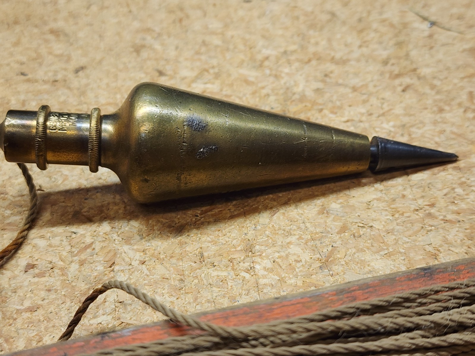 Vintage General Hardware Brass Plumb Bob No. 800 8oz. Made in USA