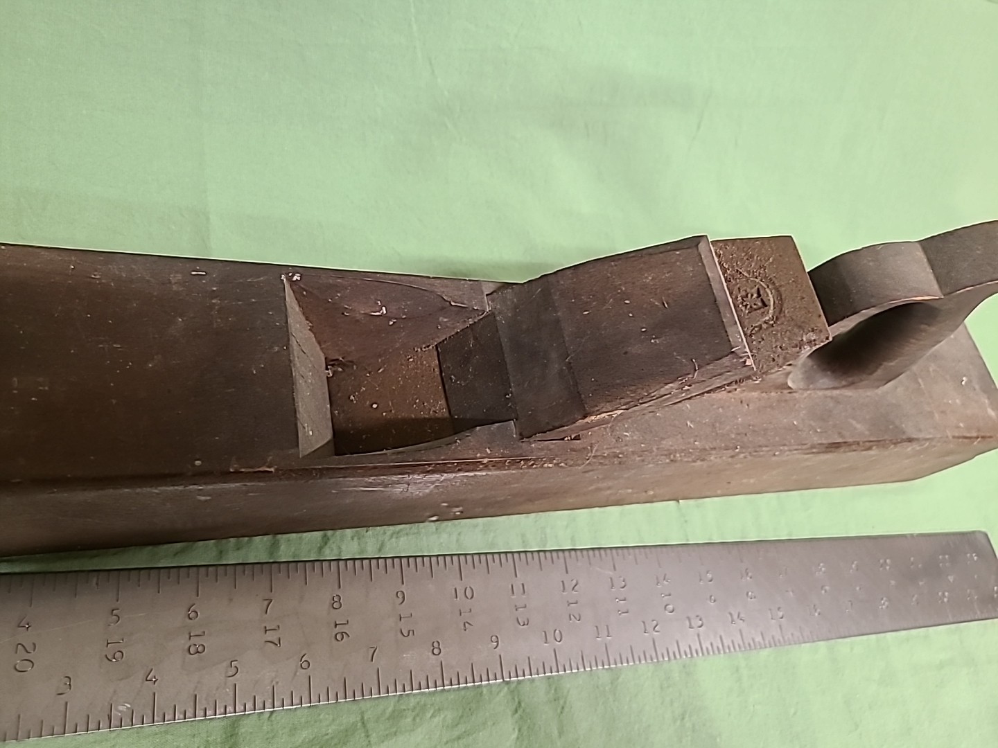 Wooden Block Plane 22” Long Solid Wood Vintage Antique Woodworking Tool Decor !!